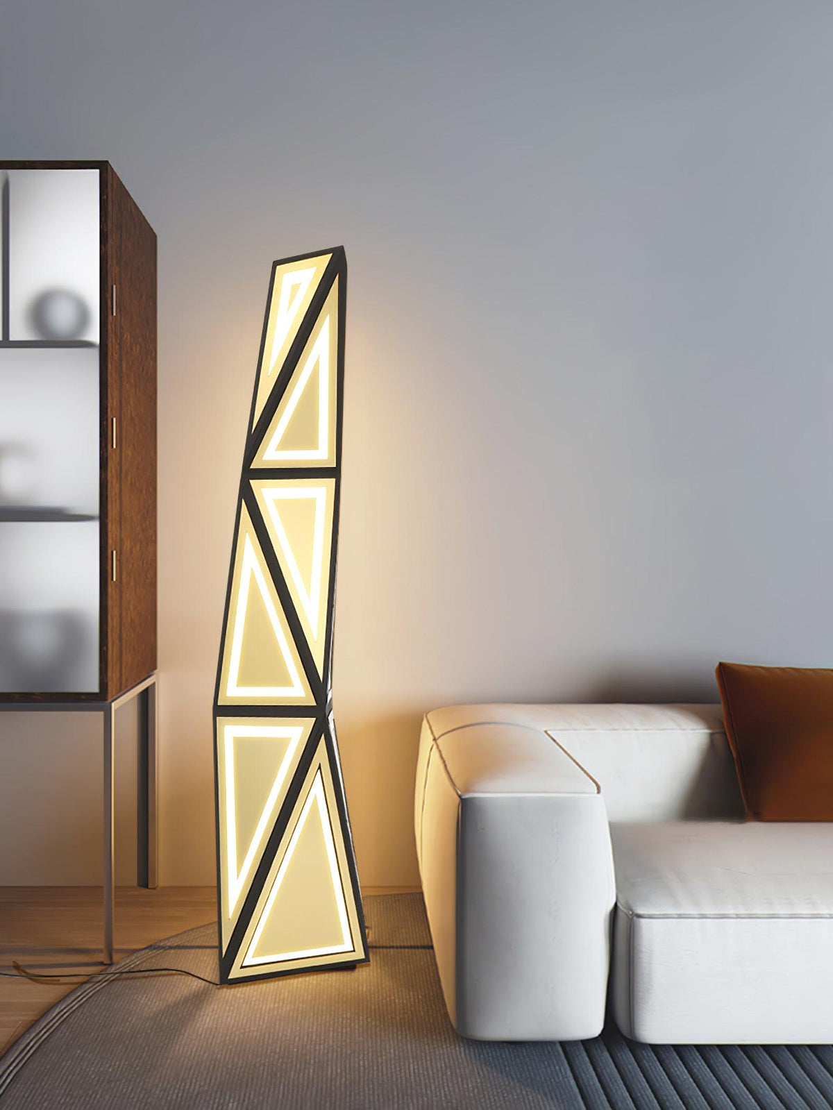 Evvelora geometrisk LED-golvlampa