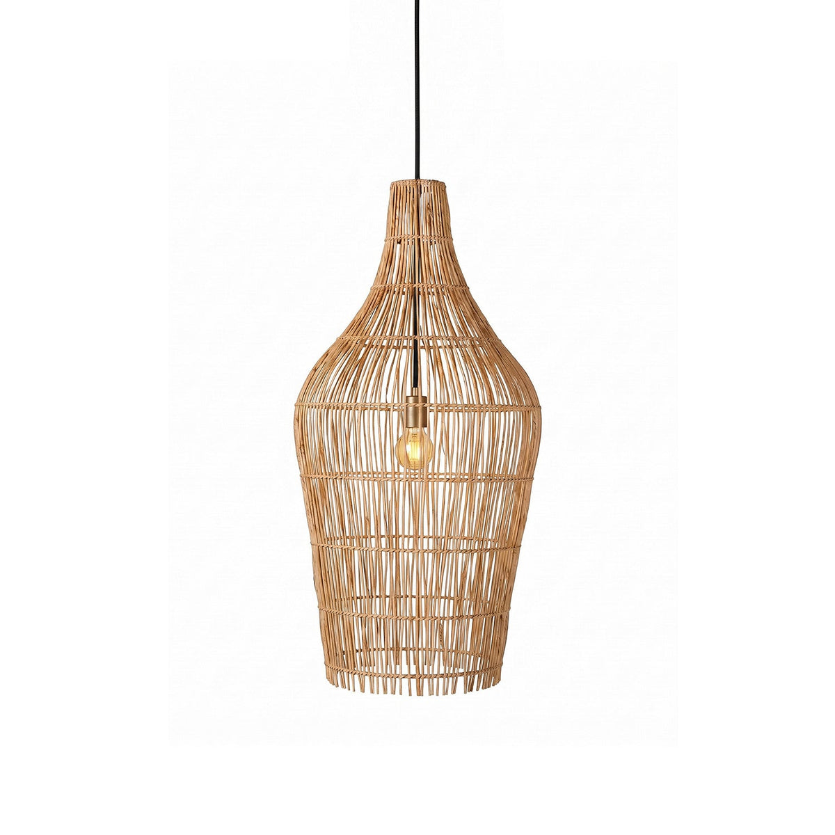 Canerielle-pendel i rattan