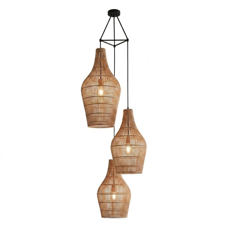 Canerielle-pendel i rattan