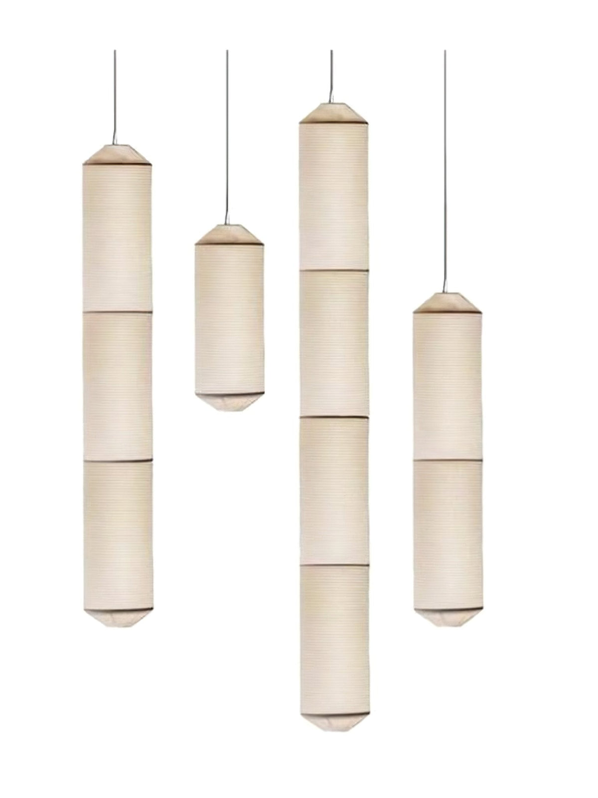 Oren moderne minimalistisk pendellampe i naturlig morbærsilke