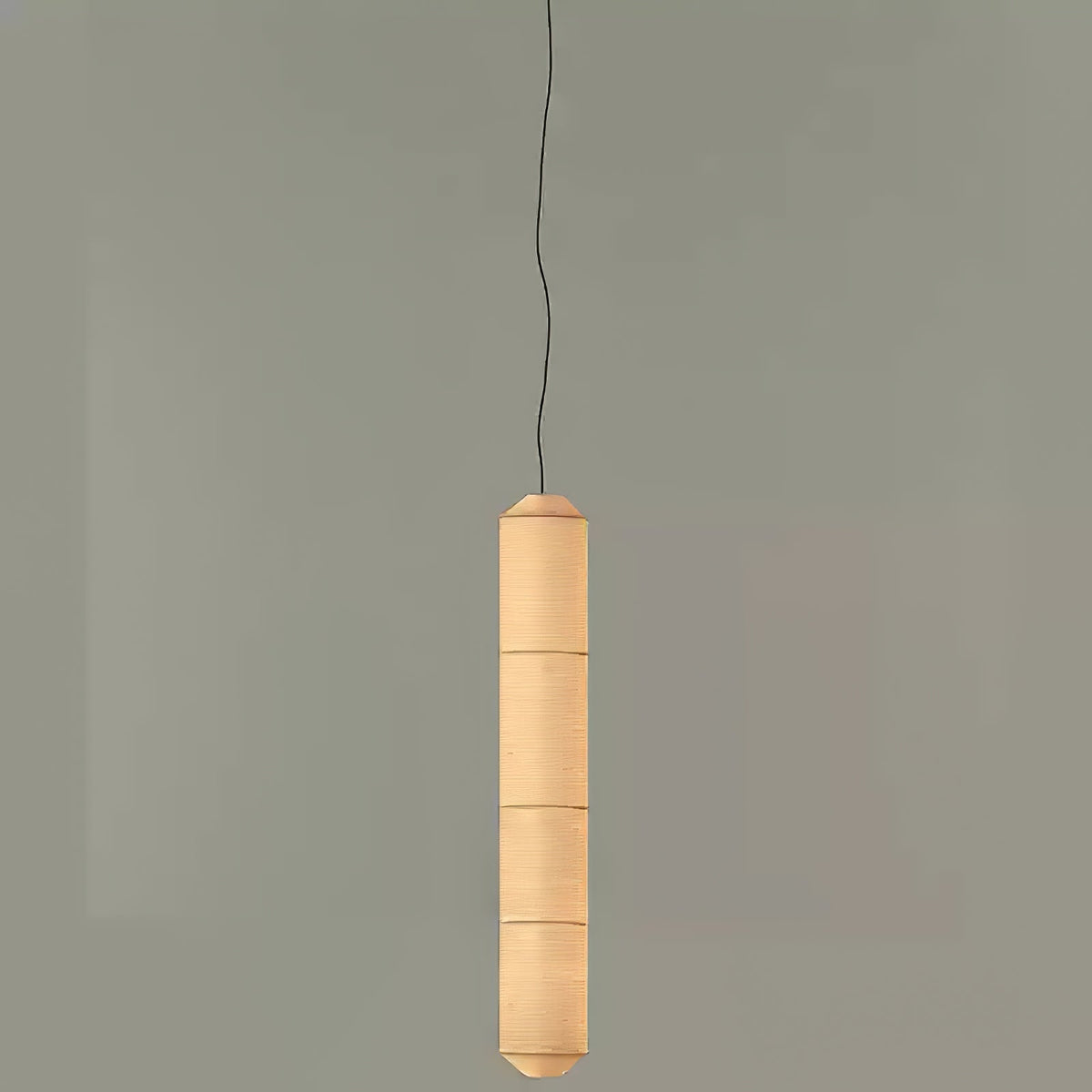 Oren moderne minimalistisk pendellampe i naturlig morbærsilke