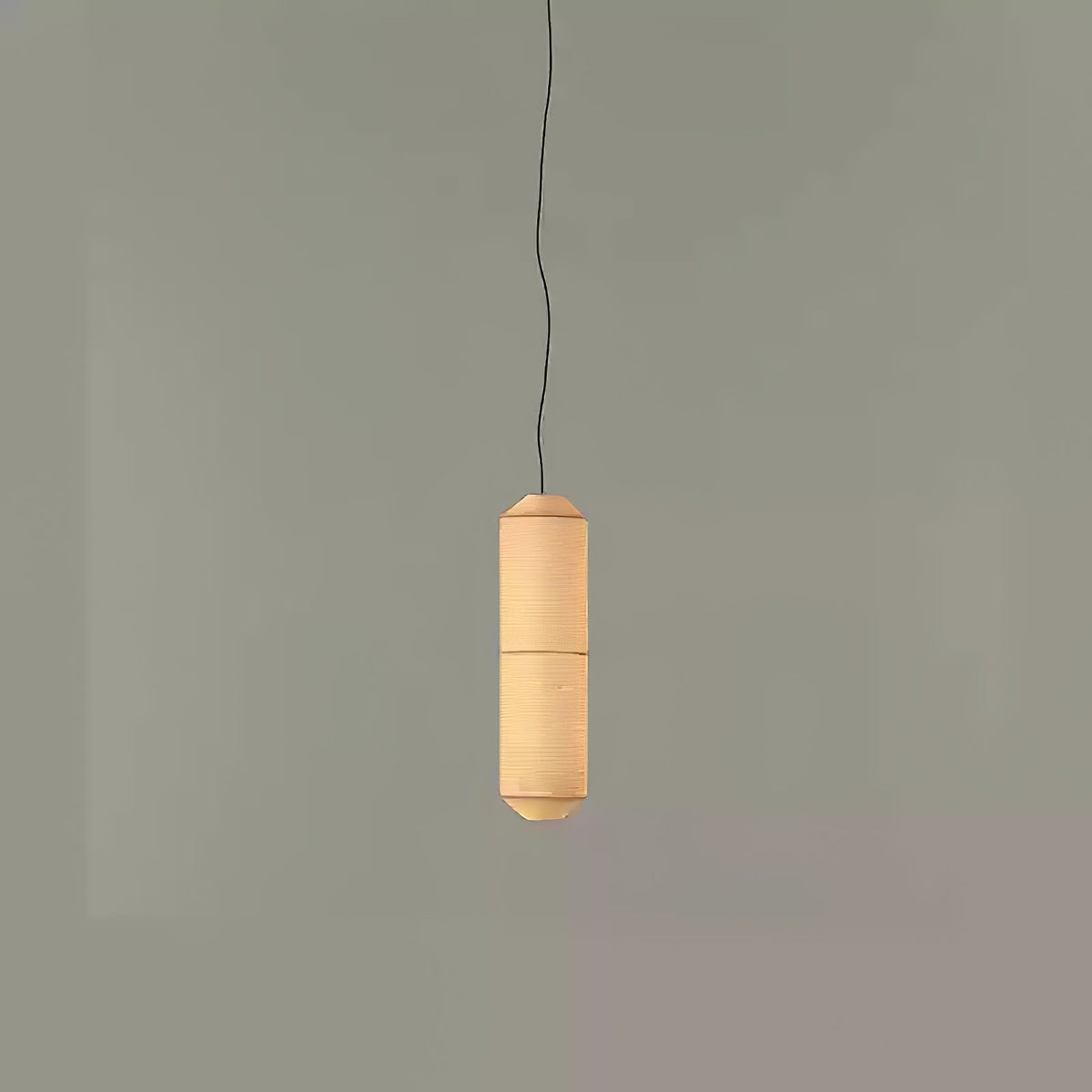 Oren moderne minimalistisk pendellampe i naturlig morbærsilke
