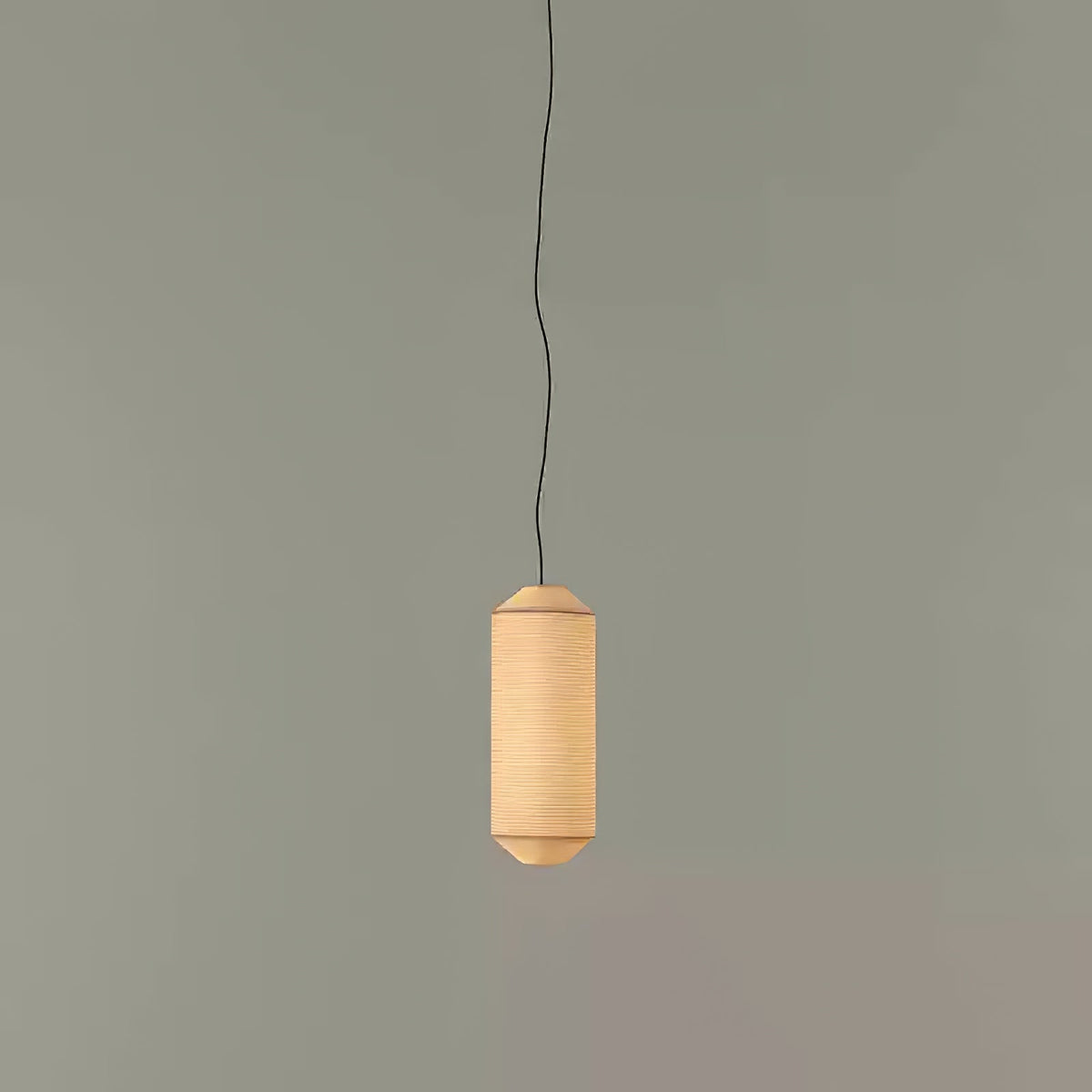 Oren moderne minimalistisk pendellampe i naturlig morbærsilke