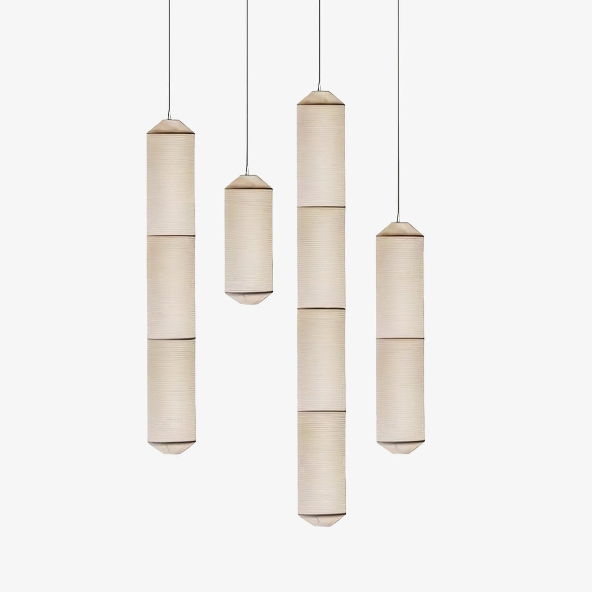 Oren moderne minimalistisk pendellampe i naturlig morbærsilke