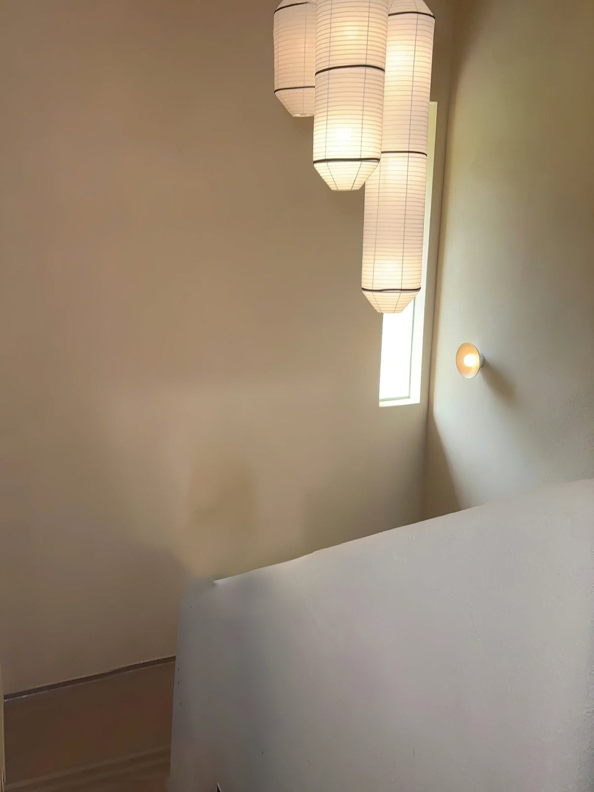 Oren moderne minimalistisk pendellampe i naturlig morbærsilke