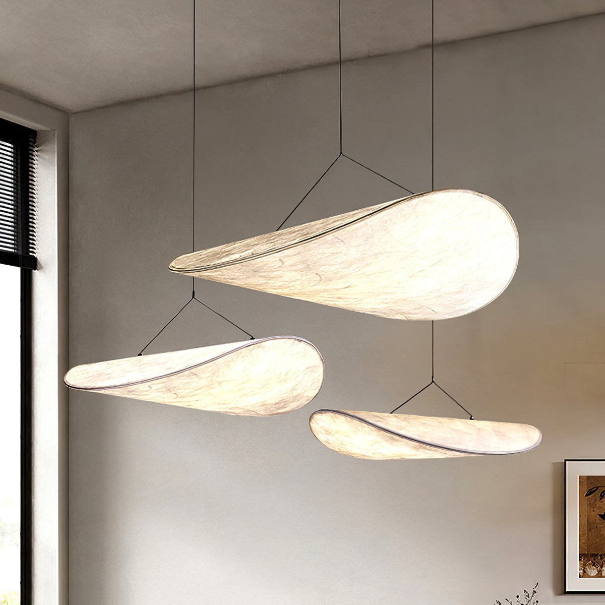 Luminette, minimalistinen silkkiriippuvalaisin