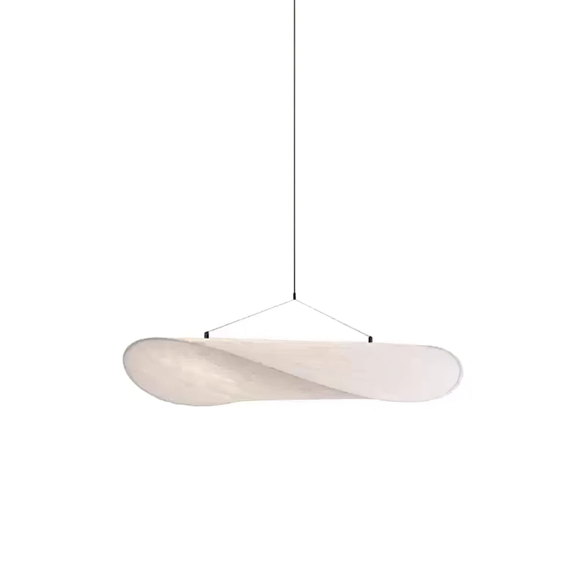Candeeiro suspenso Twist contemporâneo com cabo decorativo