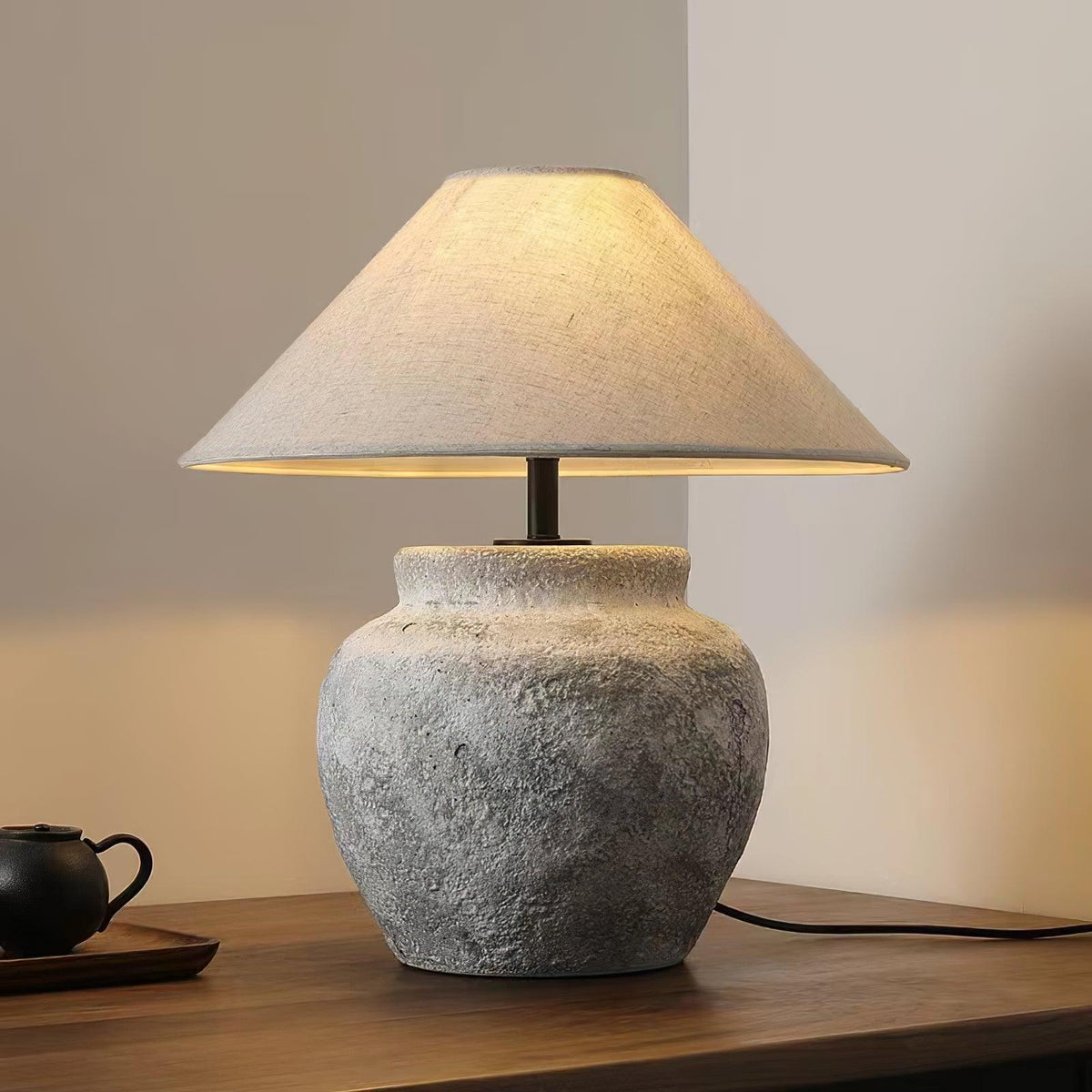 Candeeiro de mesa de pedra Marenise