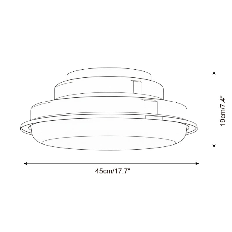 Orelelel Flush Mount Ceiling Lamp