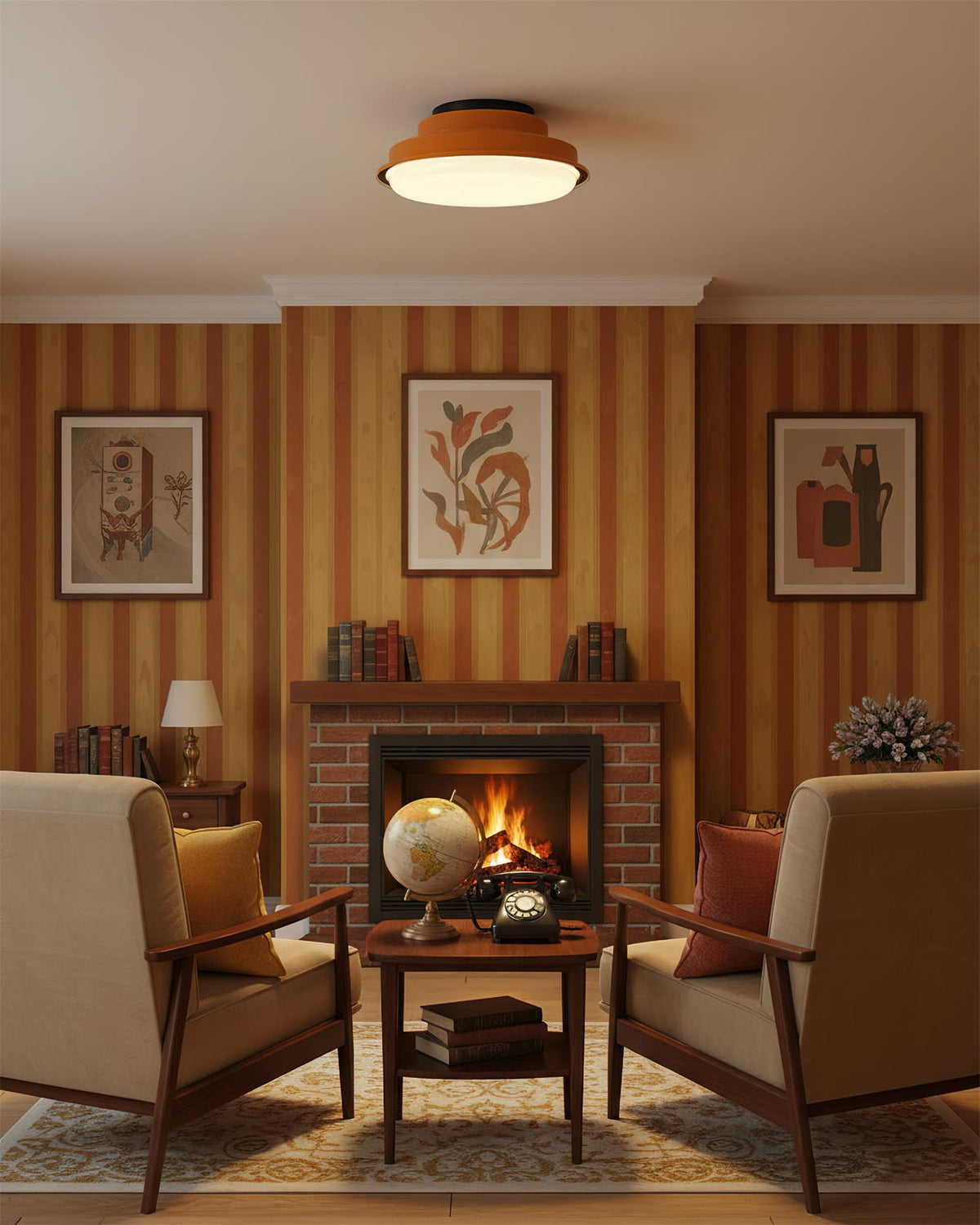 Orelelel Flush Mount Ceiling Lamp
