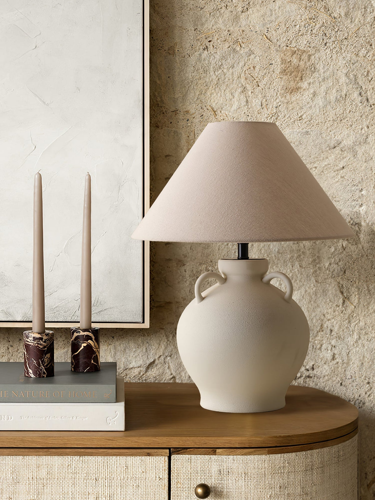 Joyce modern bordslampa i keramik