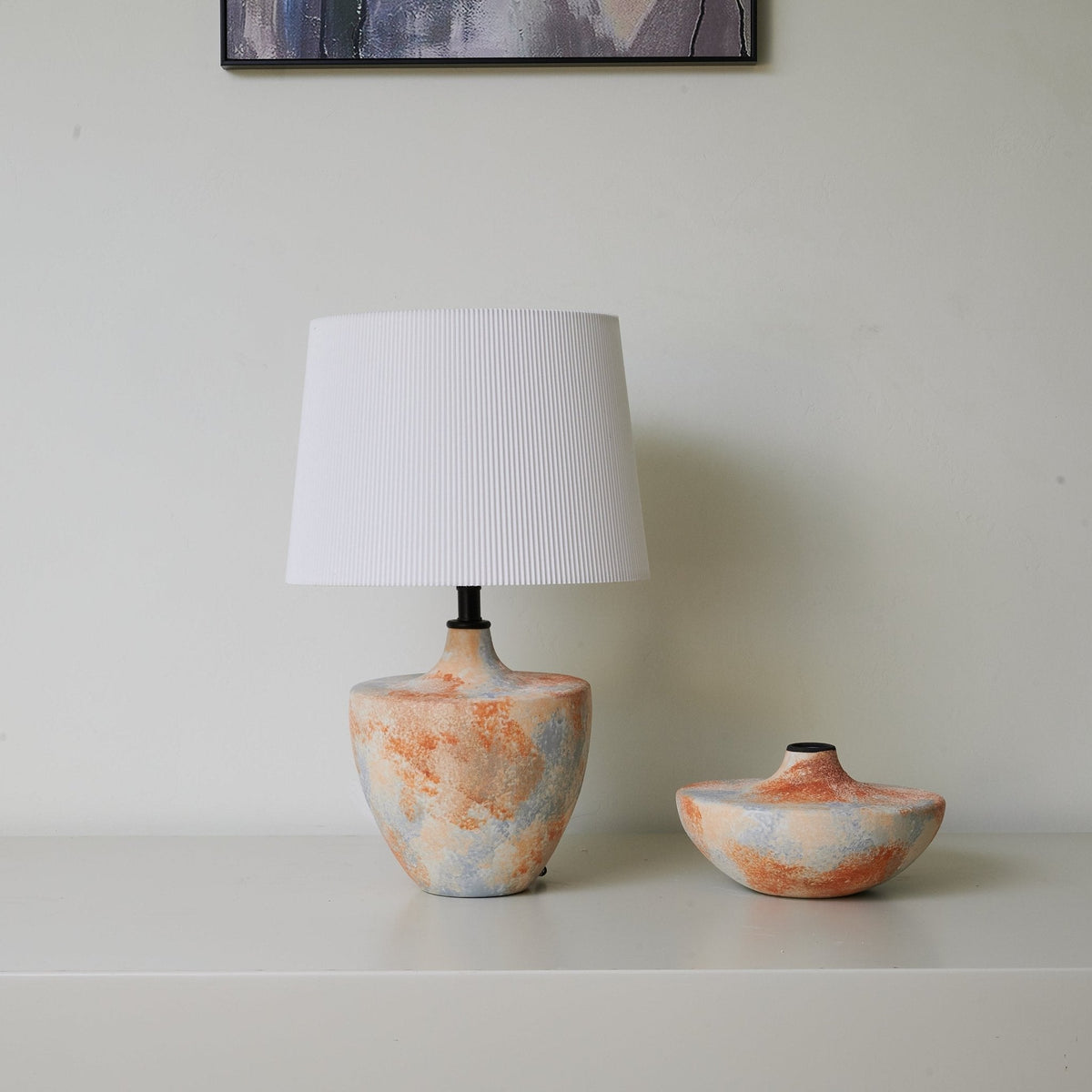 Aubrey moderne bordlampe i keramik