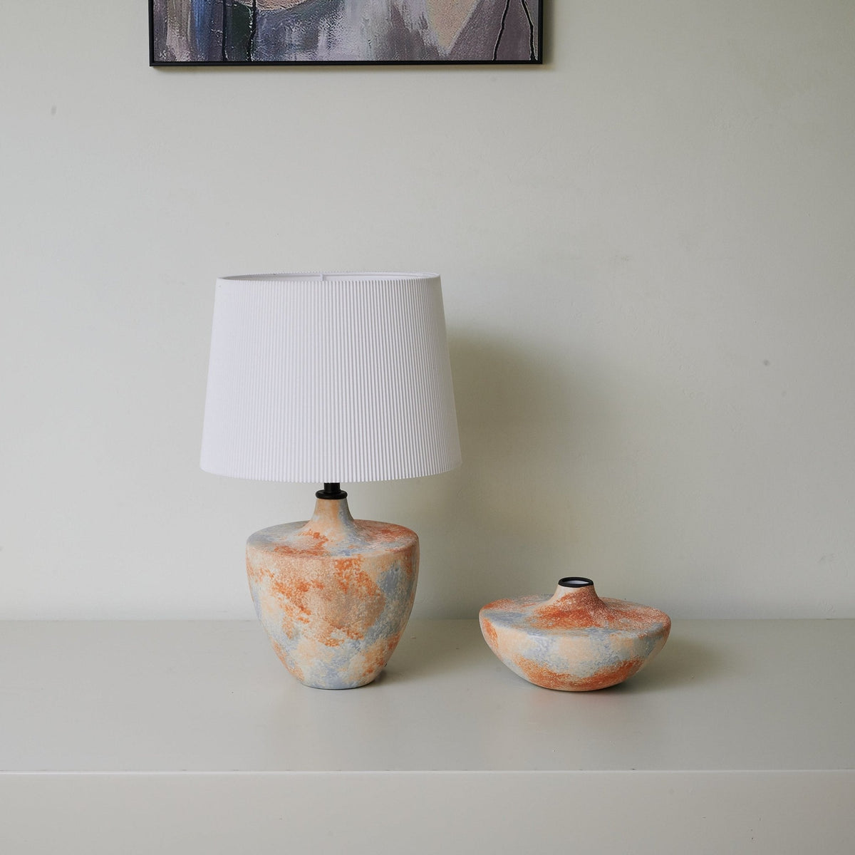 Aubrey moderne bordlampe i keramik