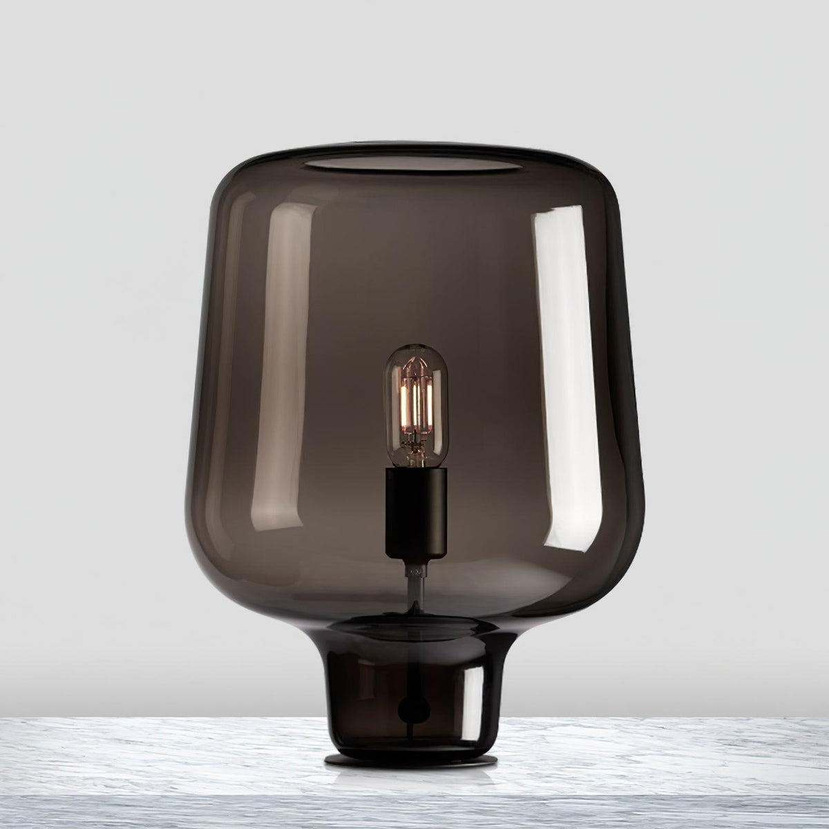 Candeeiro de mesa contemporâneo de vidro Eanlari