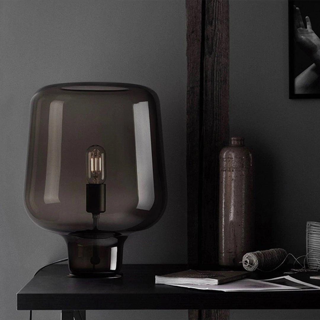 Candeeiro de mesa contemporâneo de vidro Eanlari