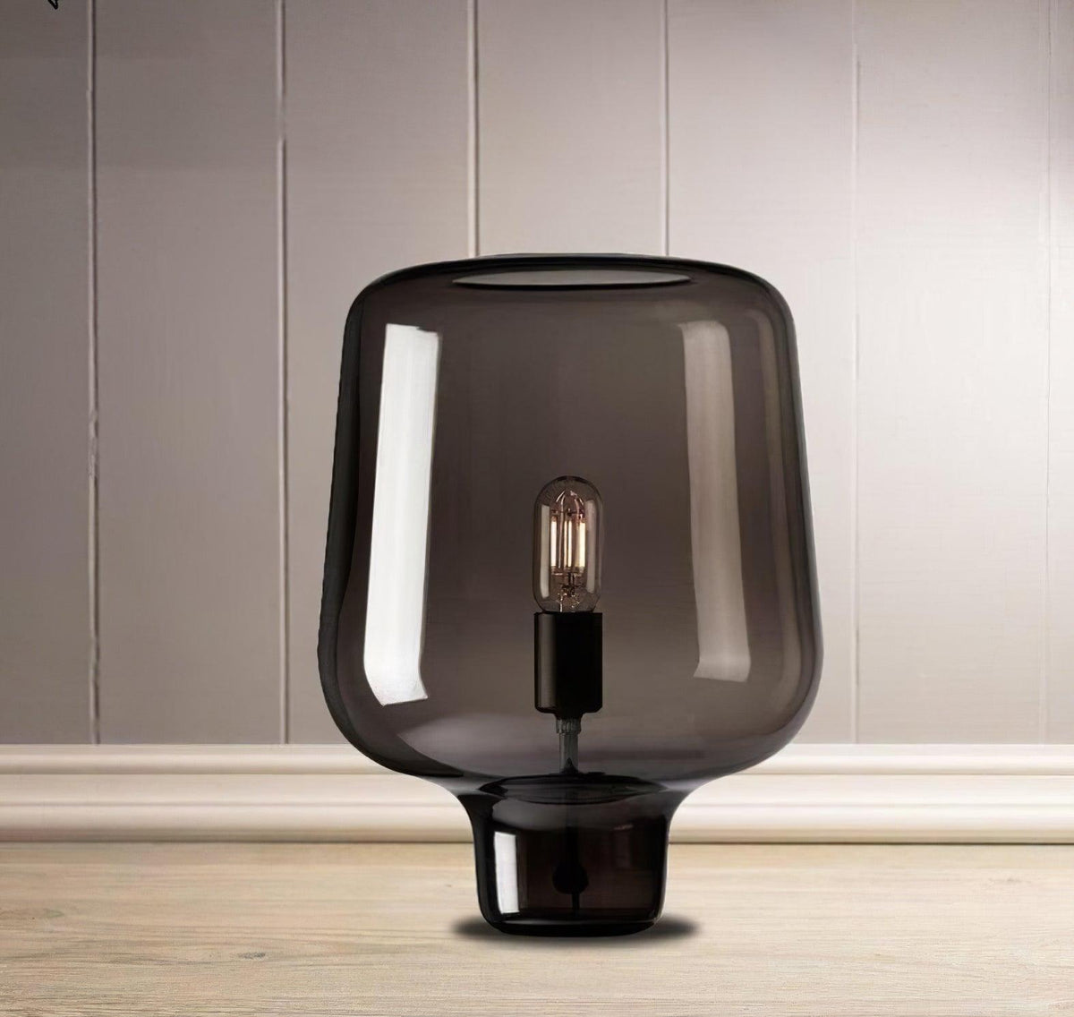Candeeiro de mesa contemporâneo de vidro Eanlari