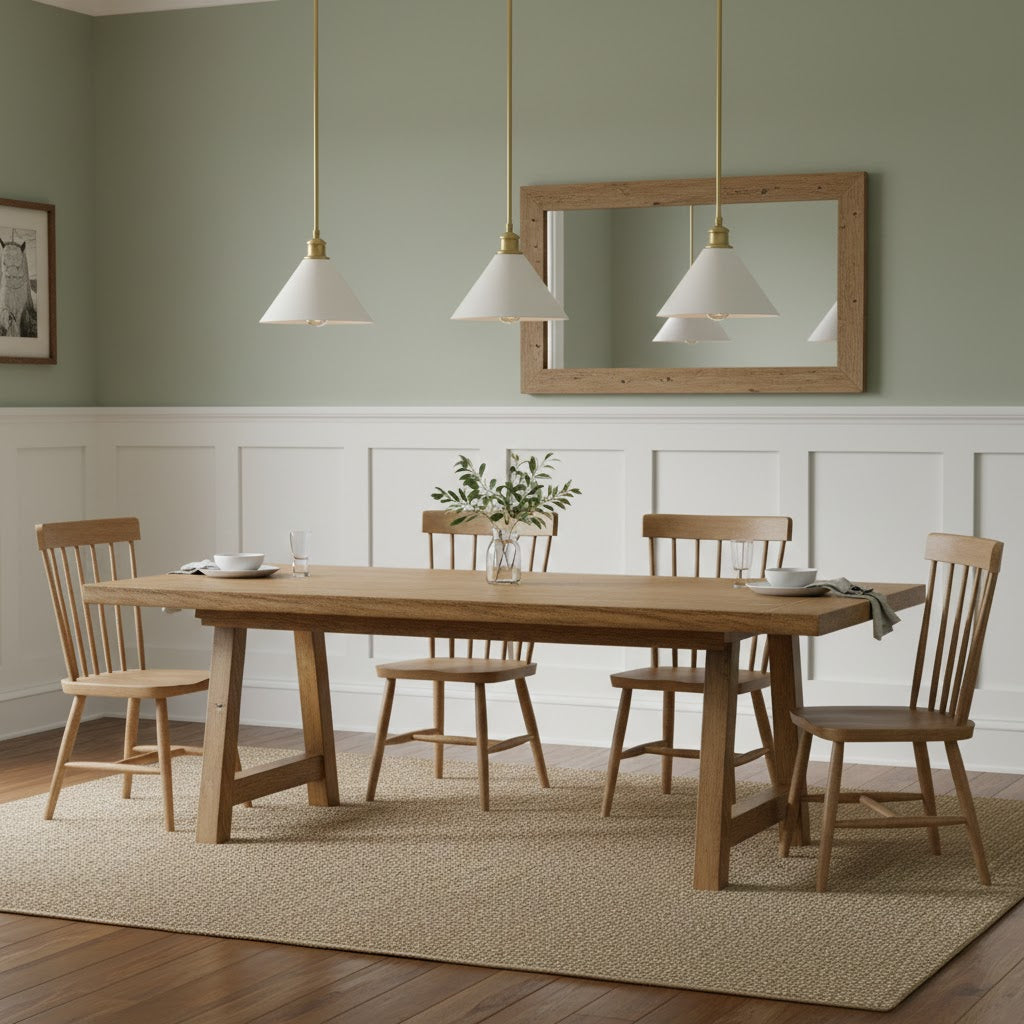 Soluenne modern pendellampa i mässing
