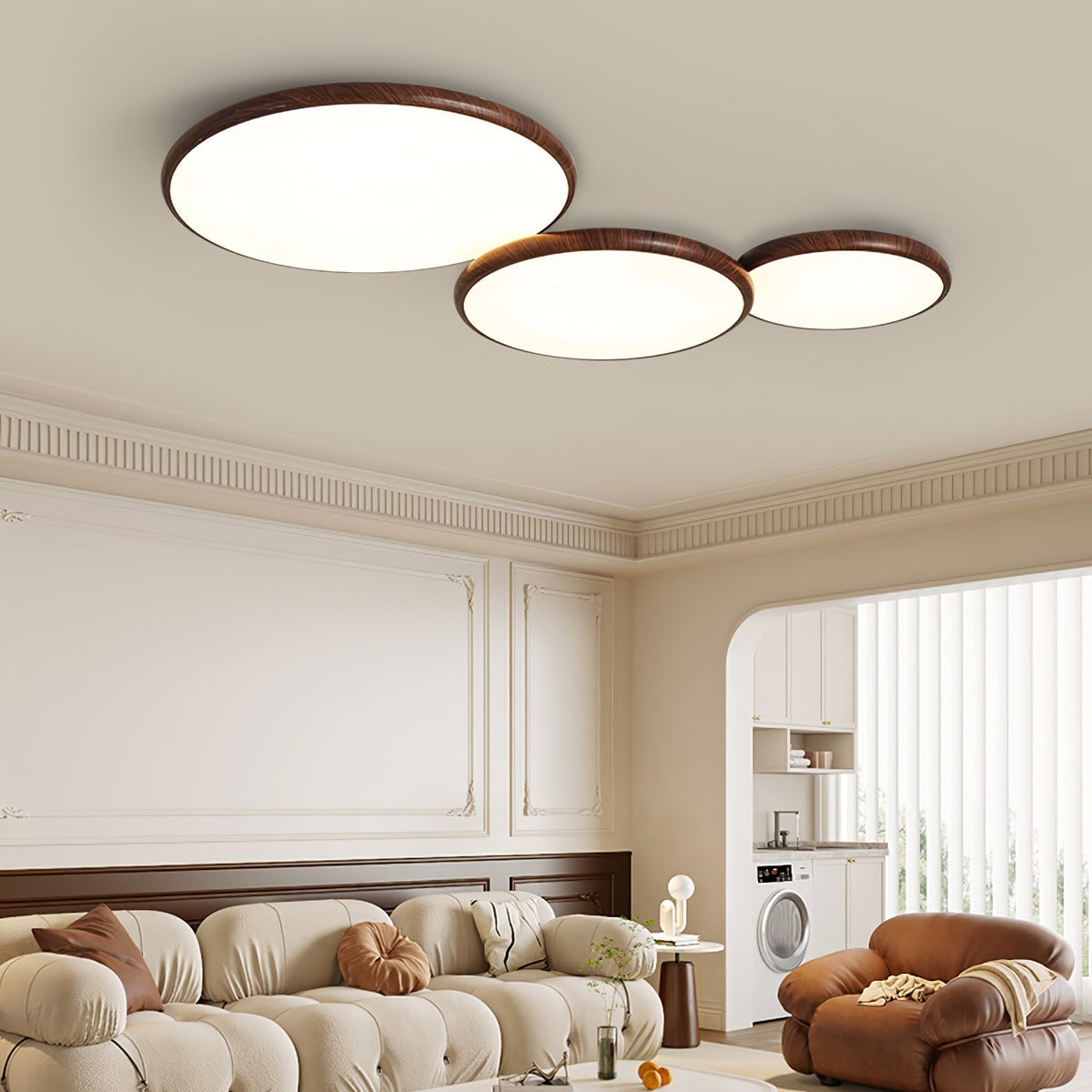Bluxen tynd loftlampe med geometrisk form