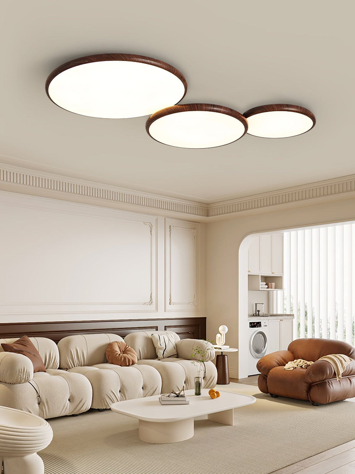 Bluxen tynd loftlampe med geometrisk form
