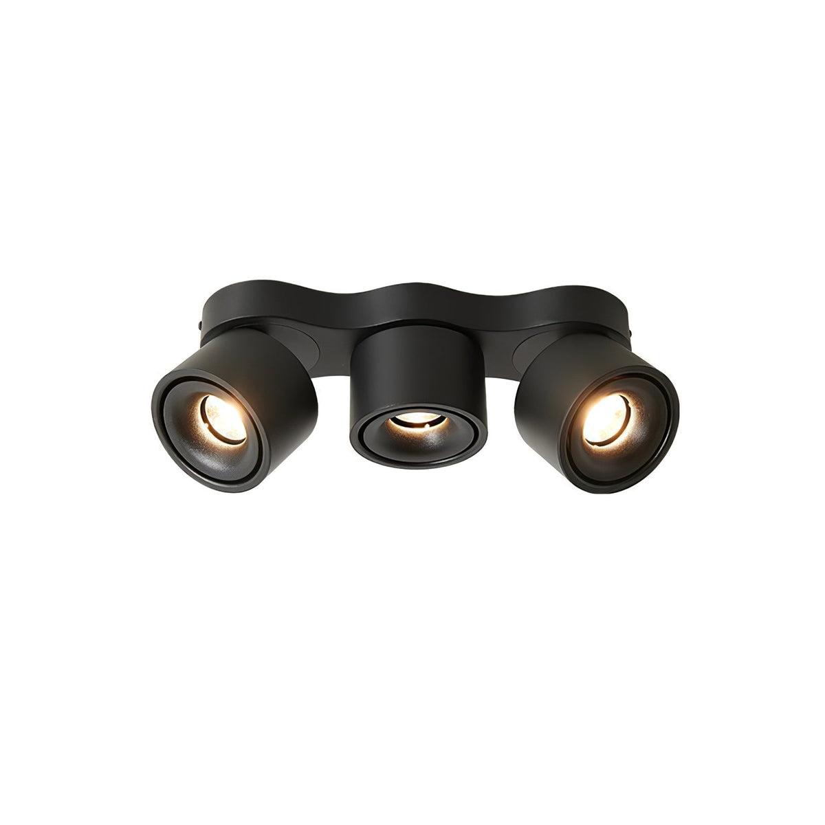 Nylaeara loftslampe med tre roterende, foldbare hoveder
