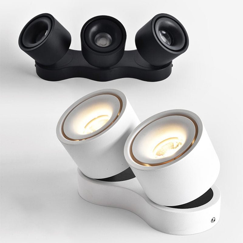 Nylaeara loftslampe med tre roterende, foldbare hoveder