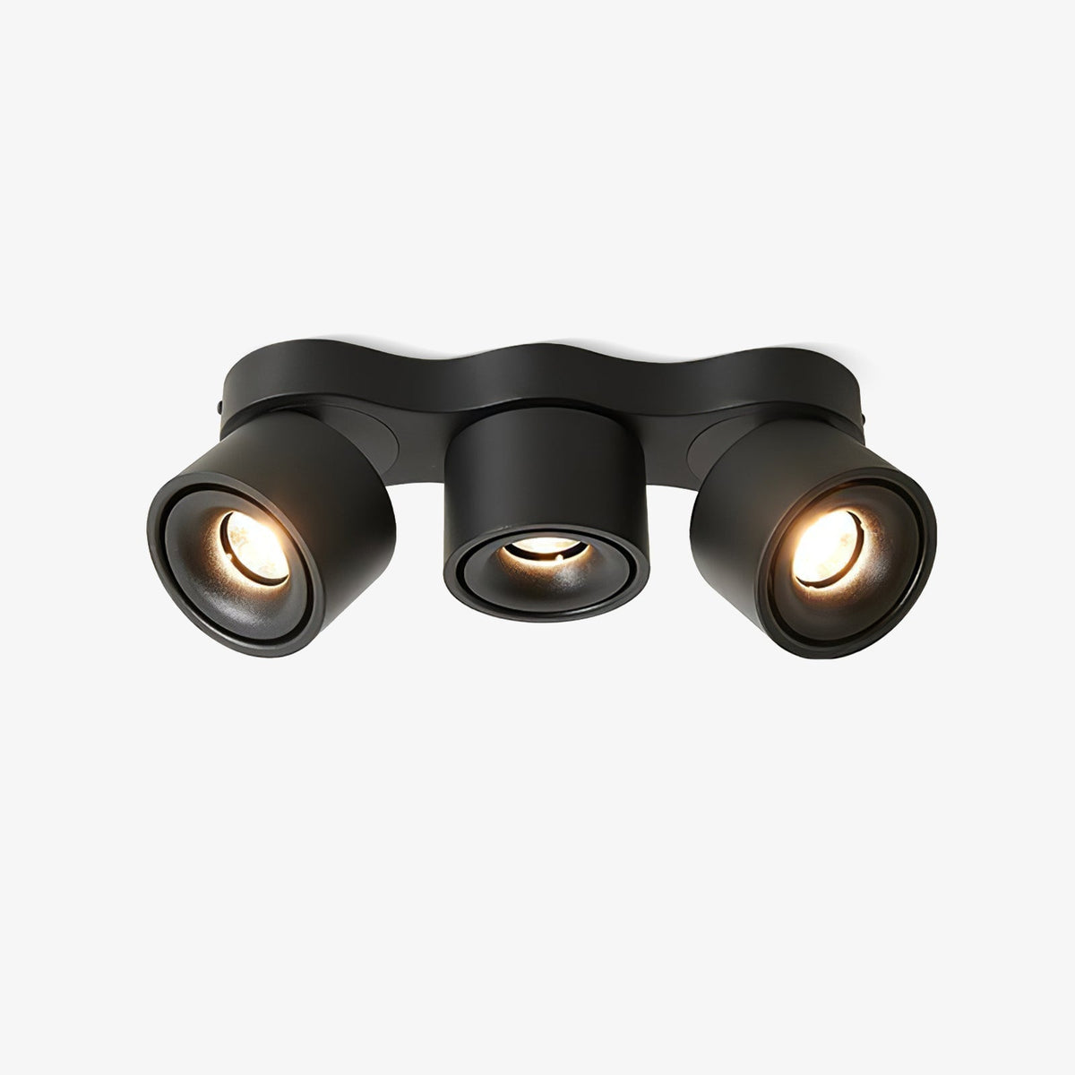 Nylaeara loftslampe med tre roterende, foldbare hoveder