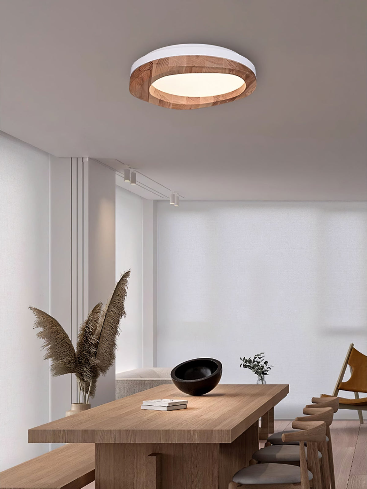 Artalis fladlampe i valnøddetræ