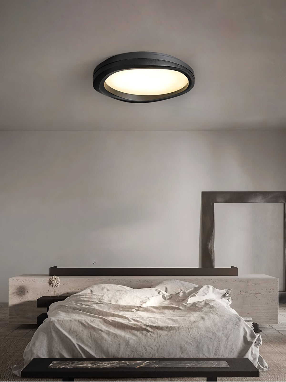Artalis fladlampe i valnøddetræ