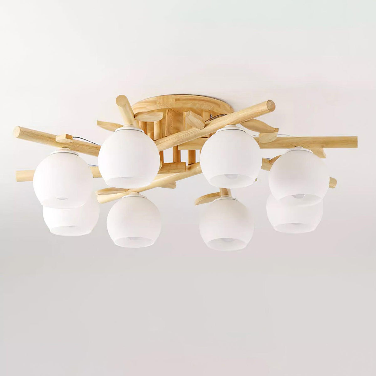 Candeeiro de teto Willow em madeira minimalista