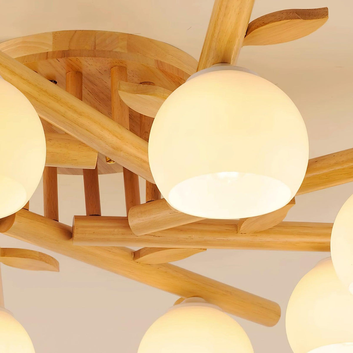 Candeeiro de teto Willow em madeira minimalista