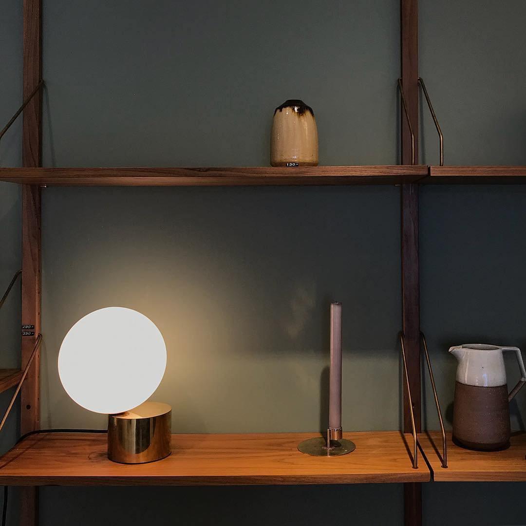 Candeeiro de mesa Eiraella industrial em vidro