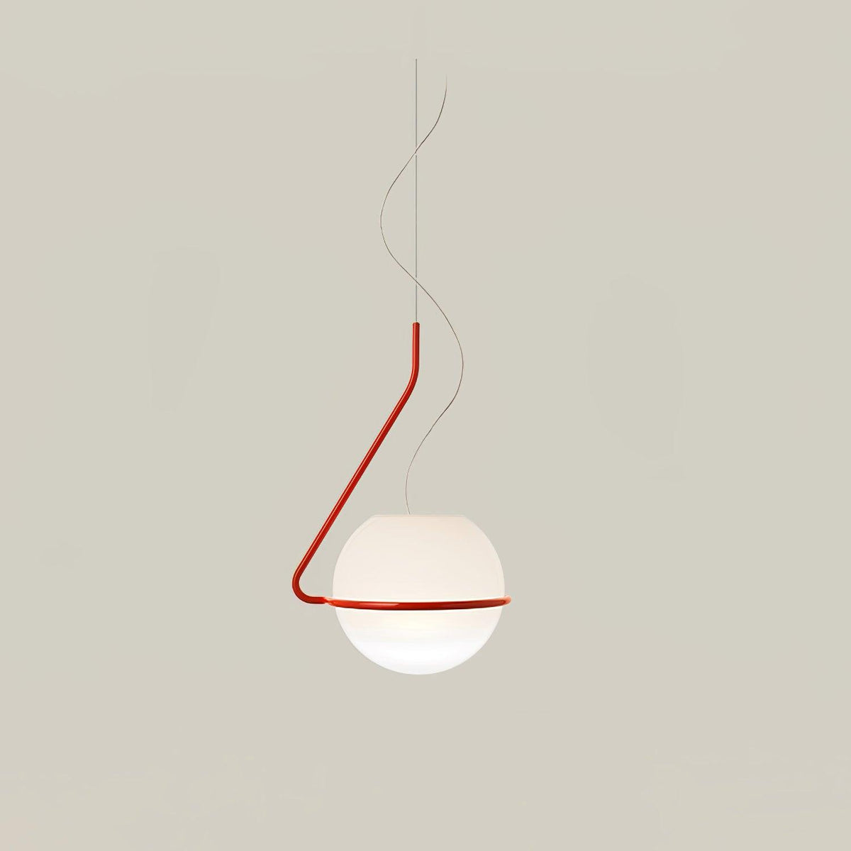 Minimalistisk cirkelformad pendellampa