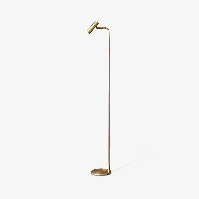 Nirixa industriell golvlampa i mässing