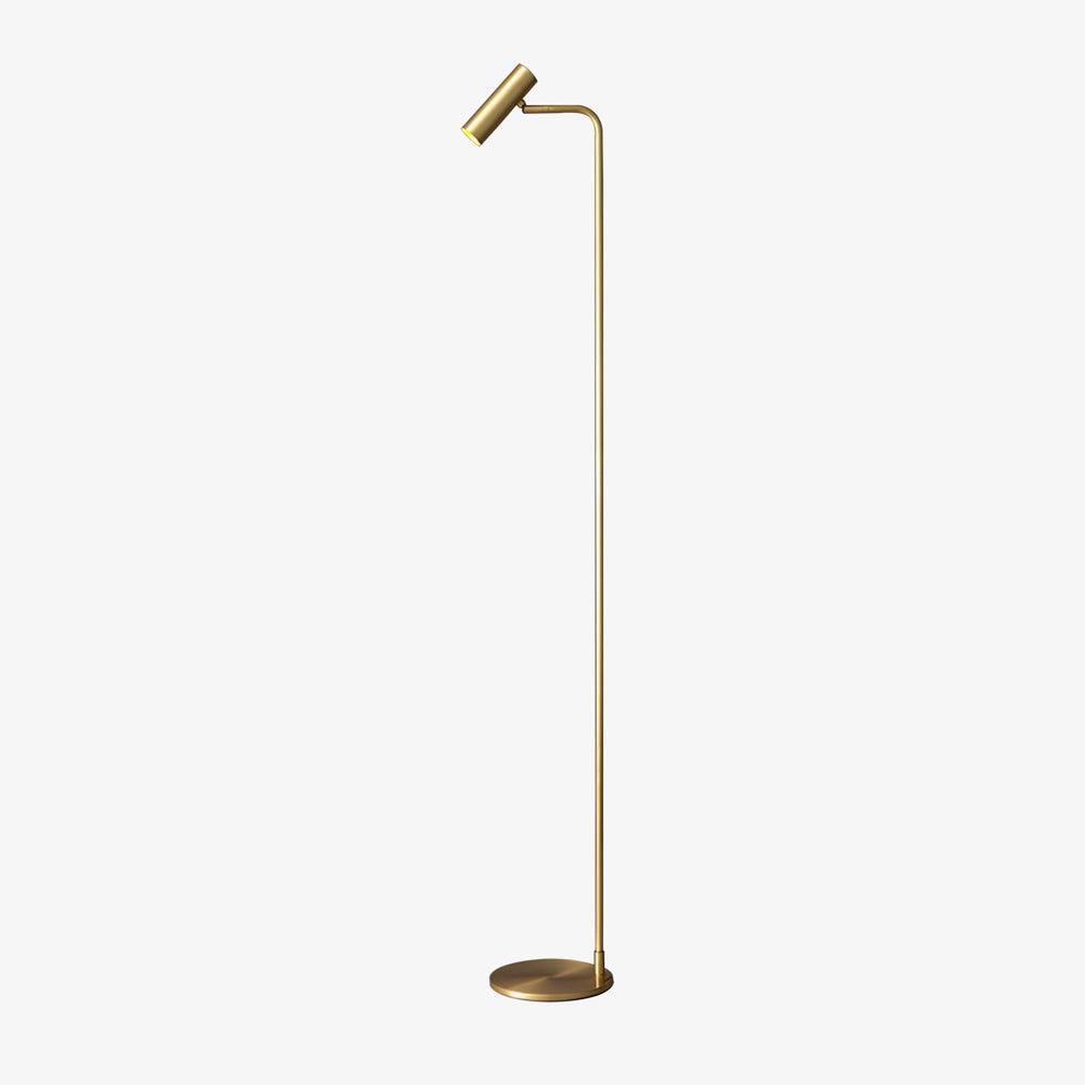 Nirixa industriell golvlampa i mässing