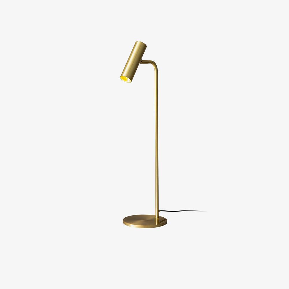 Candeeiro de mesa Briona industrial em latão