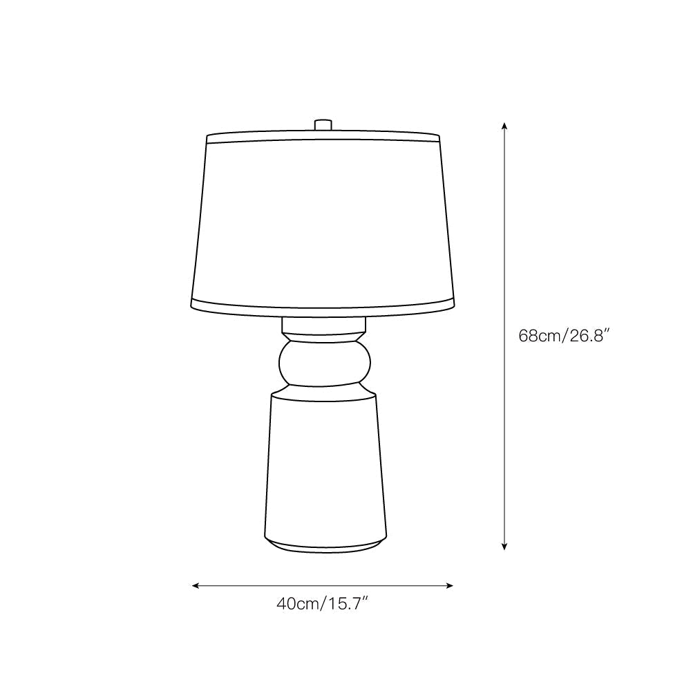 Teriisette-bordlampe