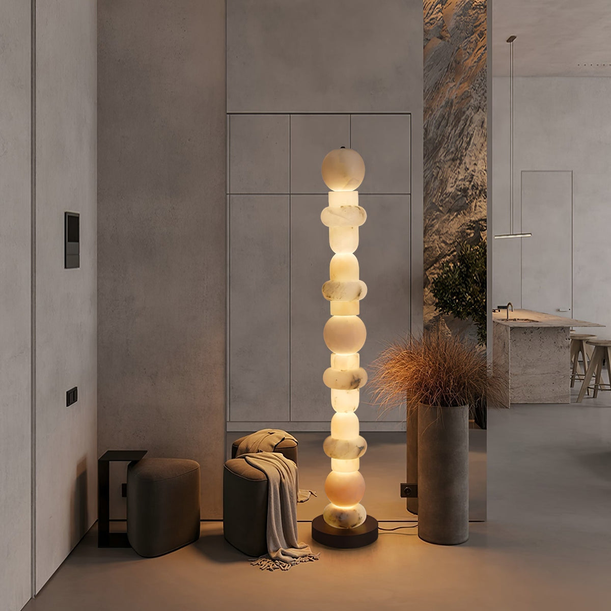 Nostix golvlampa i alabaster