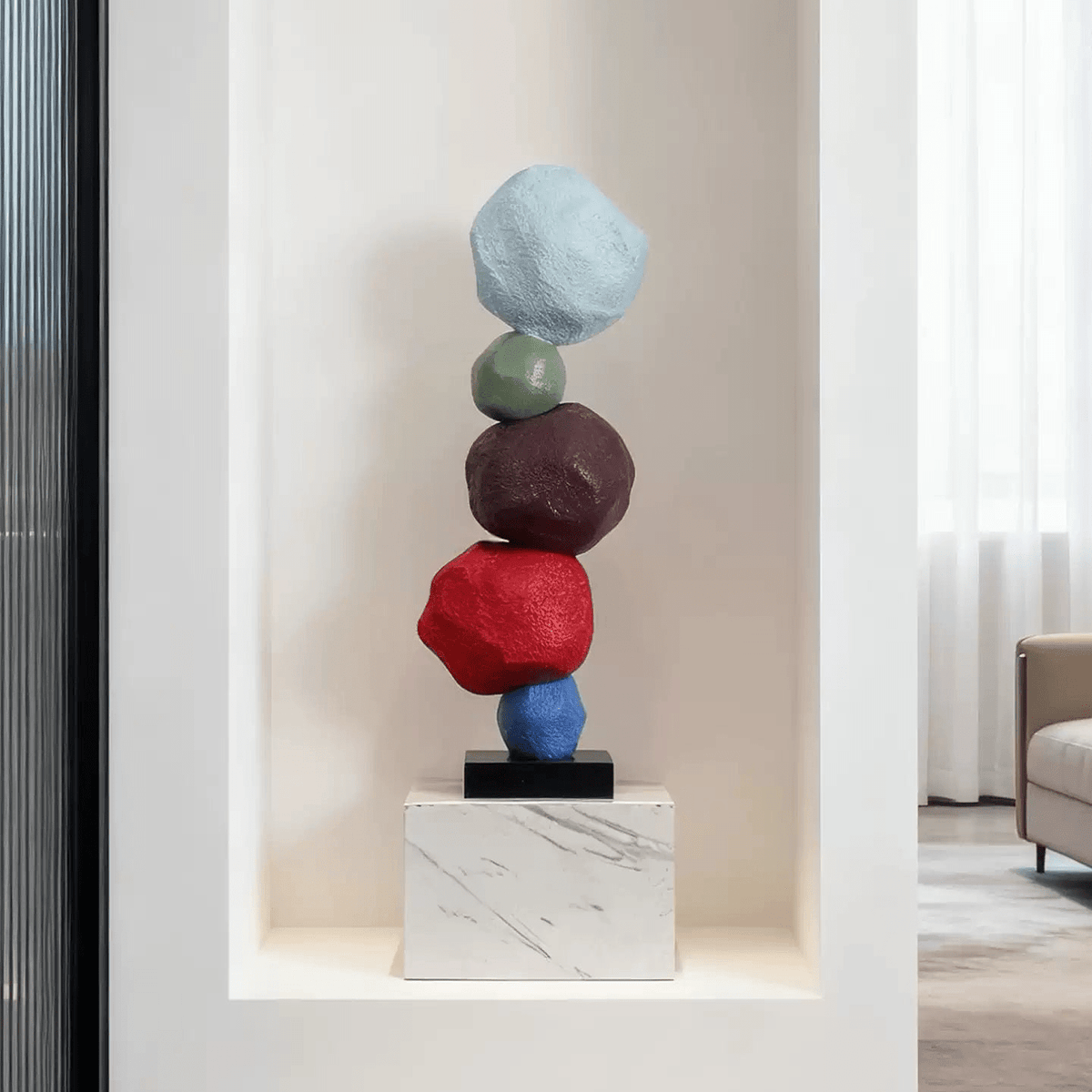 Totem Balance-kunstskulptur