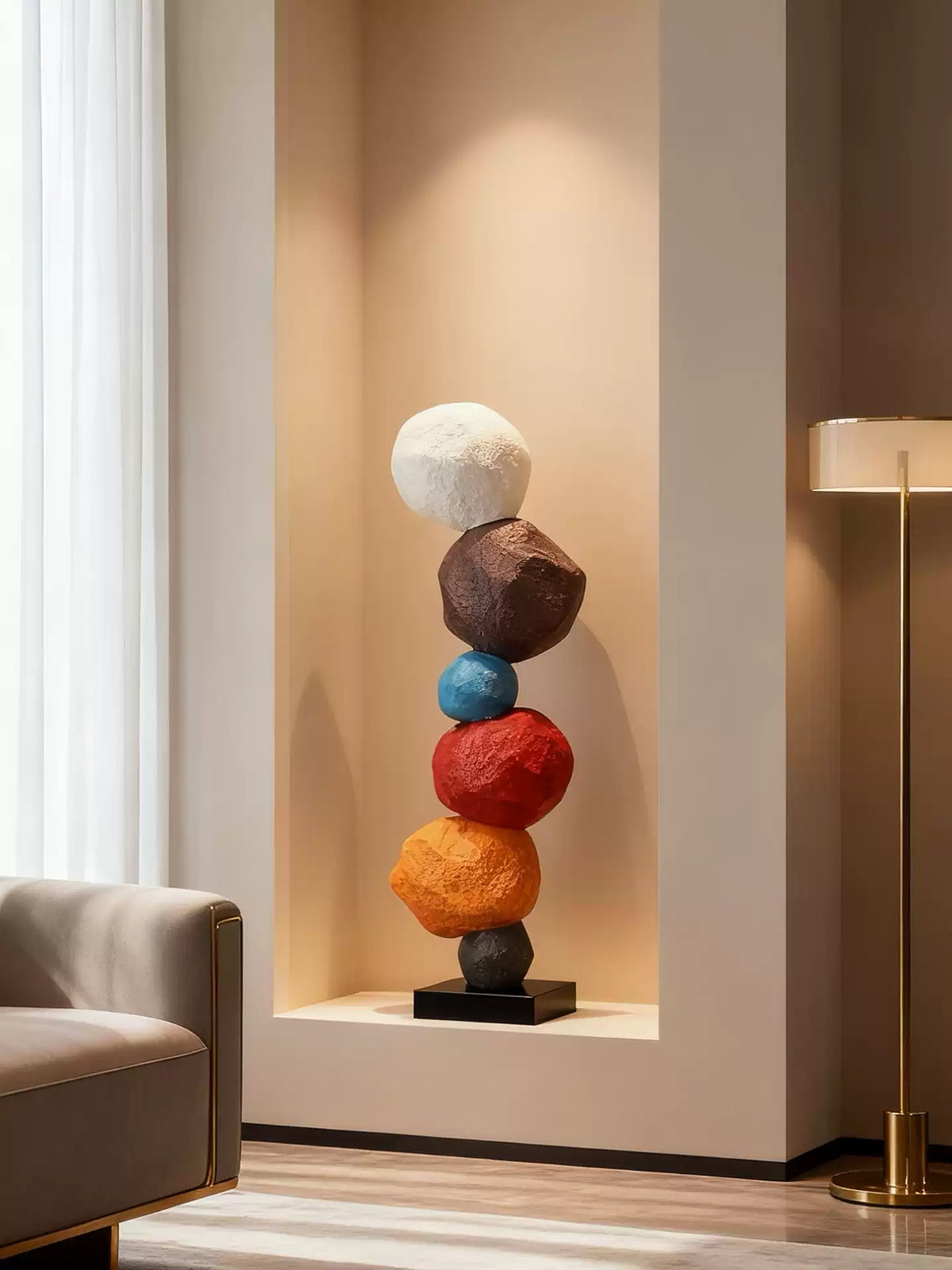 Totem Balance-kunstskulptur
