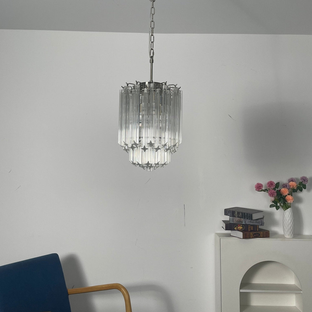 Luph transparent prismaljuskrona i Murano-glas