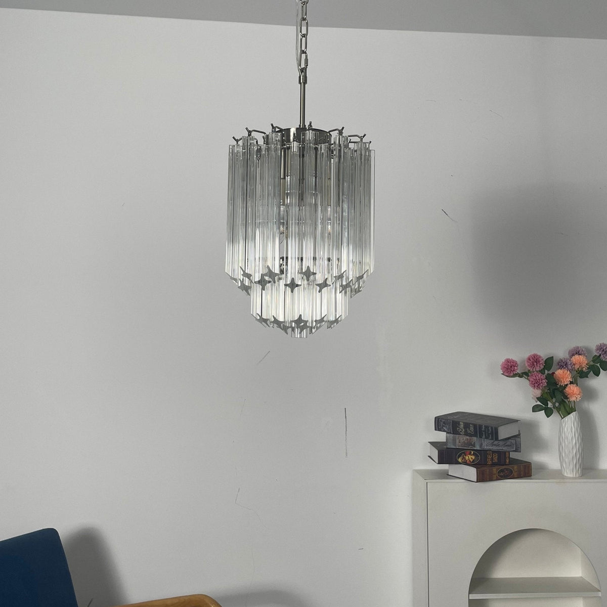 Luph transparent prismaljuskrona i Murano-glas