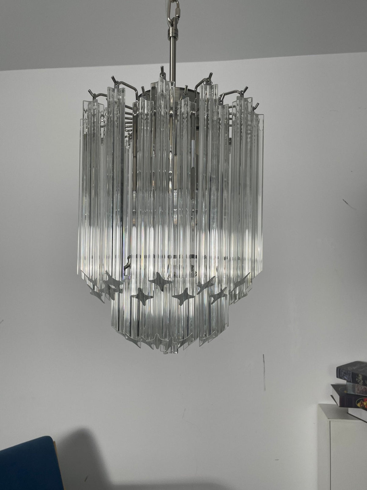 Luph transparent prismaljuskrona i Murano-glas