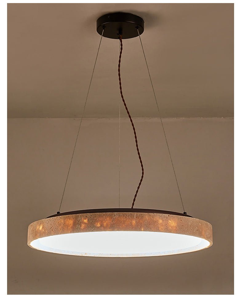 Seranena Travertin Circle LED-pendel