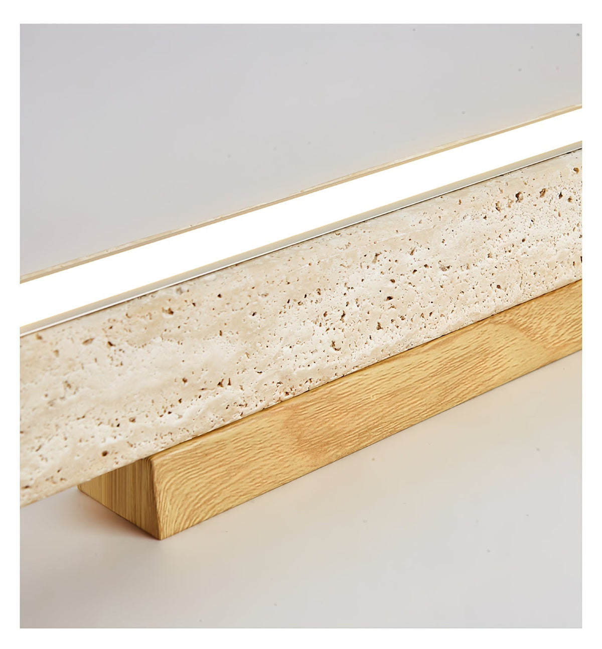 Valinian minimalistisk linjär taklampa i travertin