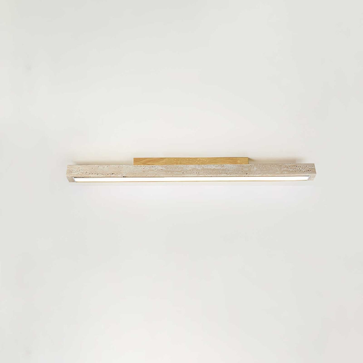 Valinian minimalistisk linjär taklampa i travertin
