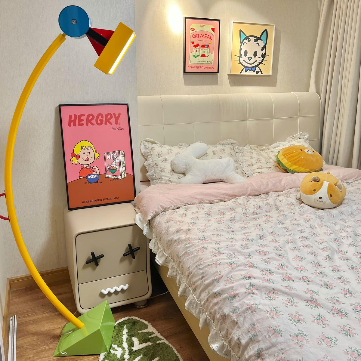 Ecori konstnärlig golvlampa i akryl