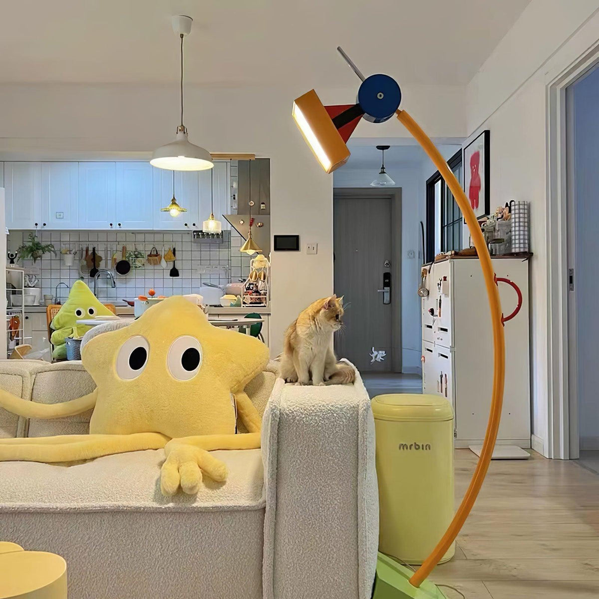Ecori konstnärlig golvlampa i akryl