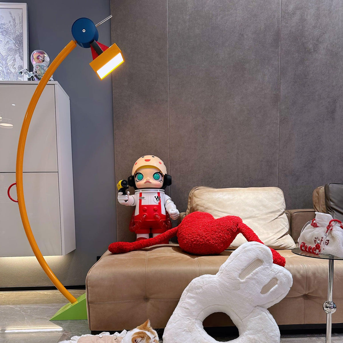 Ecori konstnärlig golvlampa i akryl