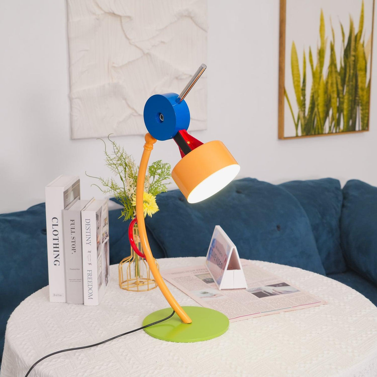 Niraneria kunstnerisk akrylbordlampe