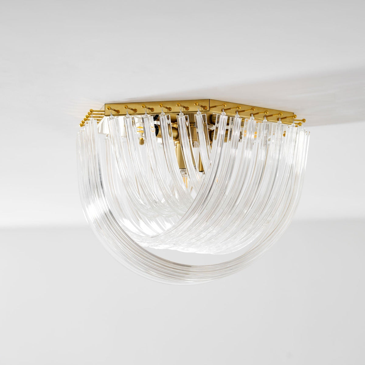 Nern postmoderne luksusloftslampe i glas